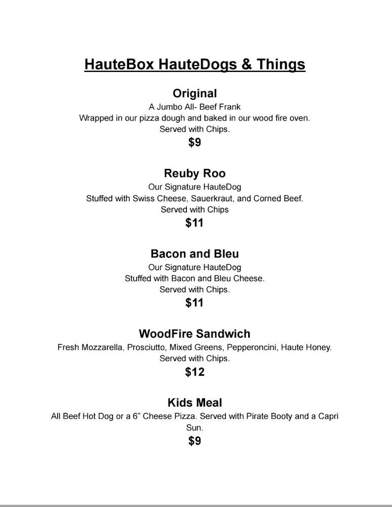 HauteBox WoodFire Menu image 2